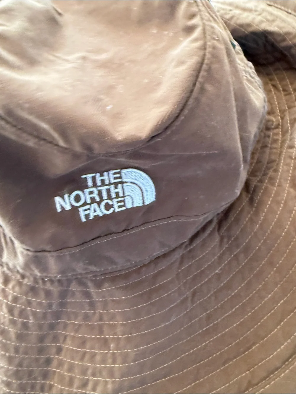 The North Face Brown Outdoor Bucket Hat with Chin Cord one size nylon